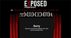 Desktop Screenshot of exposedmovie.com