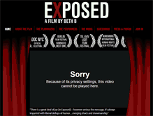 Tablet Screenshot of exposedmovie.com